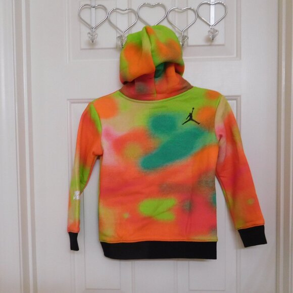 NWT Air Jordan Colorful Hooded Sweatshirt sz 5 - Picture 2 of 2